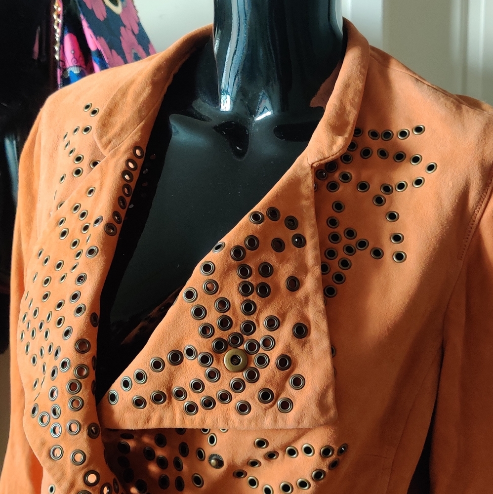 Suede Studded Jacket - Picture 5 of 8